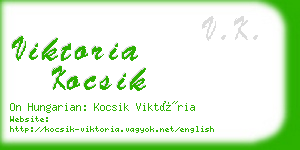 viktoria kocsik business card